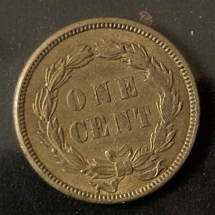 1859 Indian Head Cent - Almost Uncirculated *Crackout* ( 40482 )