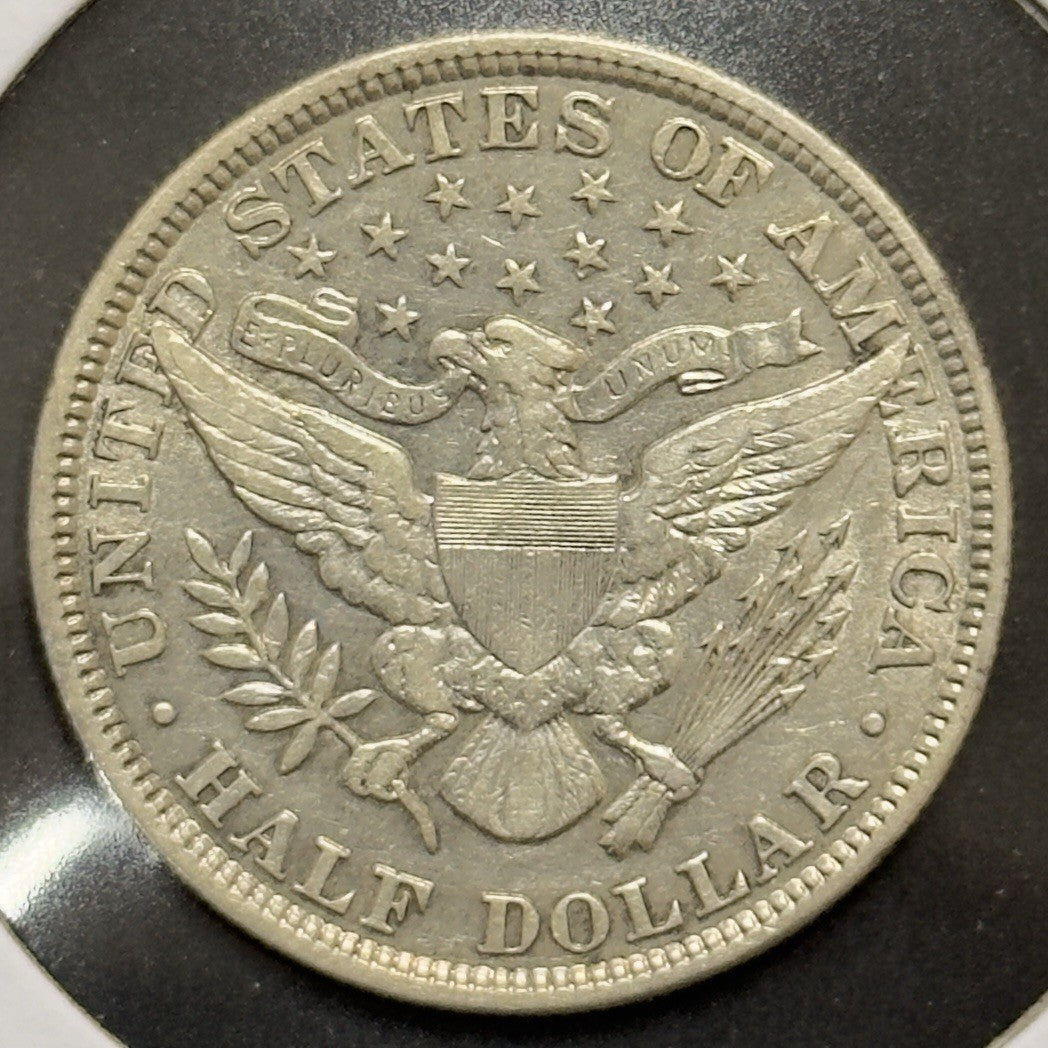 1901 Barber Half Dollar - Extra Fine *Crackout* ( 40501 )