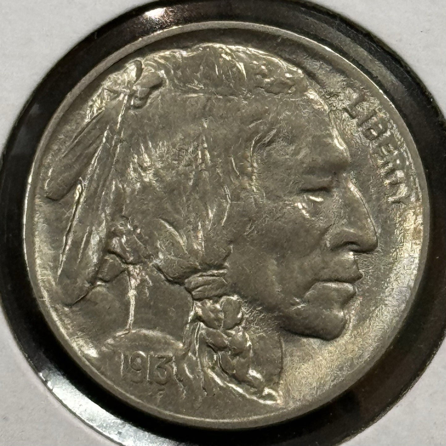 1913 Buffalo Nickel Type 1 - Mint State ( 40513 )