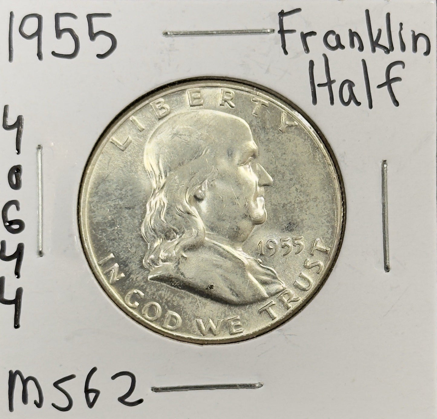 1955 Franklin Half Dollar - Mint State ( 40644 )