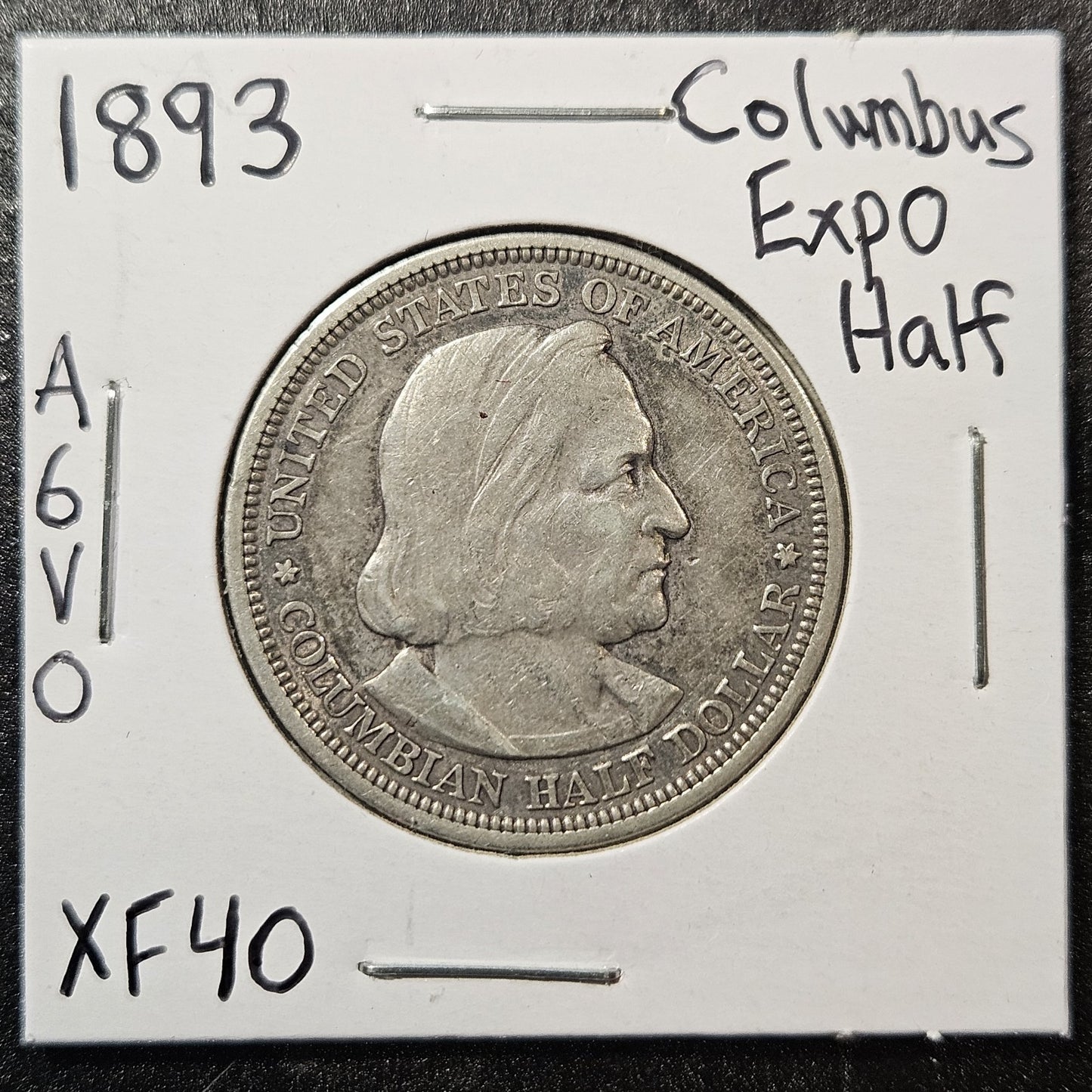 1893 Columbian Expo Commemorative Half Dollar Extra Fine (A6V0)