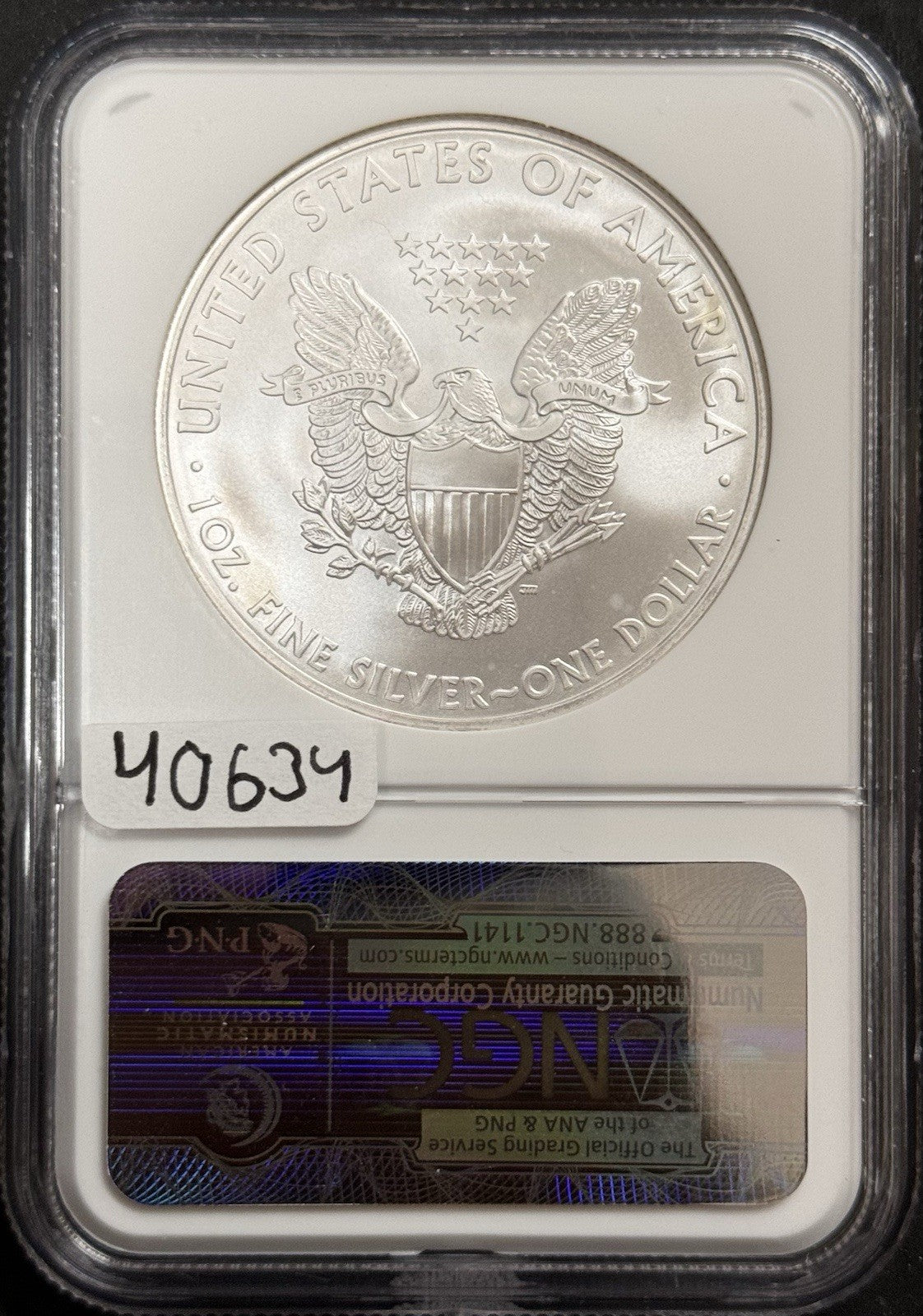 2009 Silver Eagle - NGC MS70 ( 40634 )