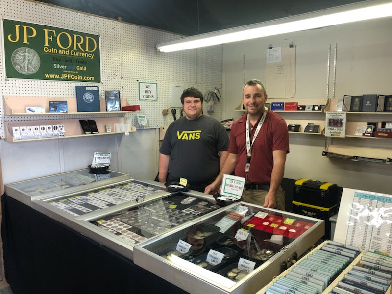 Joe and Walter Ford with JP Ford Coin and Currency Local Coin Shop in Surfside Beach Myrtle Beach South Carolina