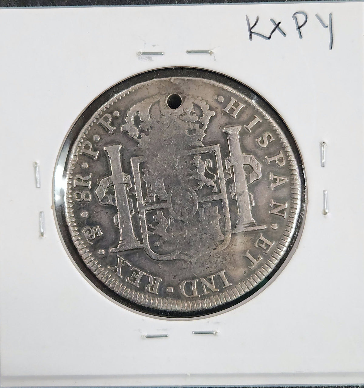 1802 8 Reale Charles IV Bolivia KM#73 KXPY — Reverse