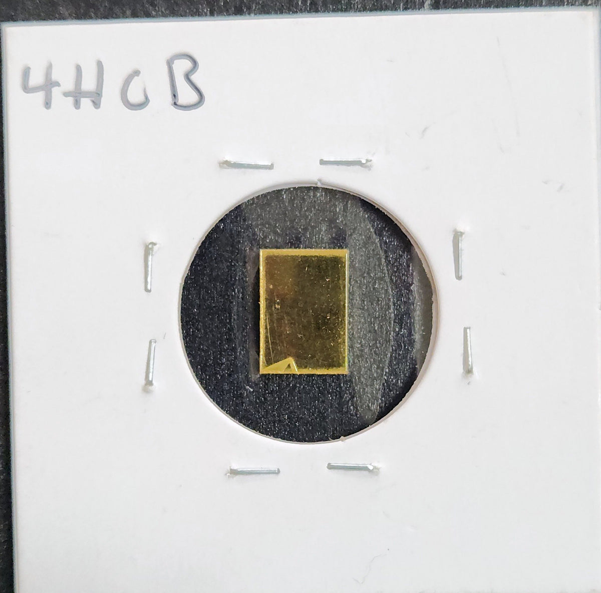 Valcambi 1 Gram Gold Bar 999.9 Fine 4HCB — Reverse