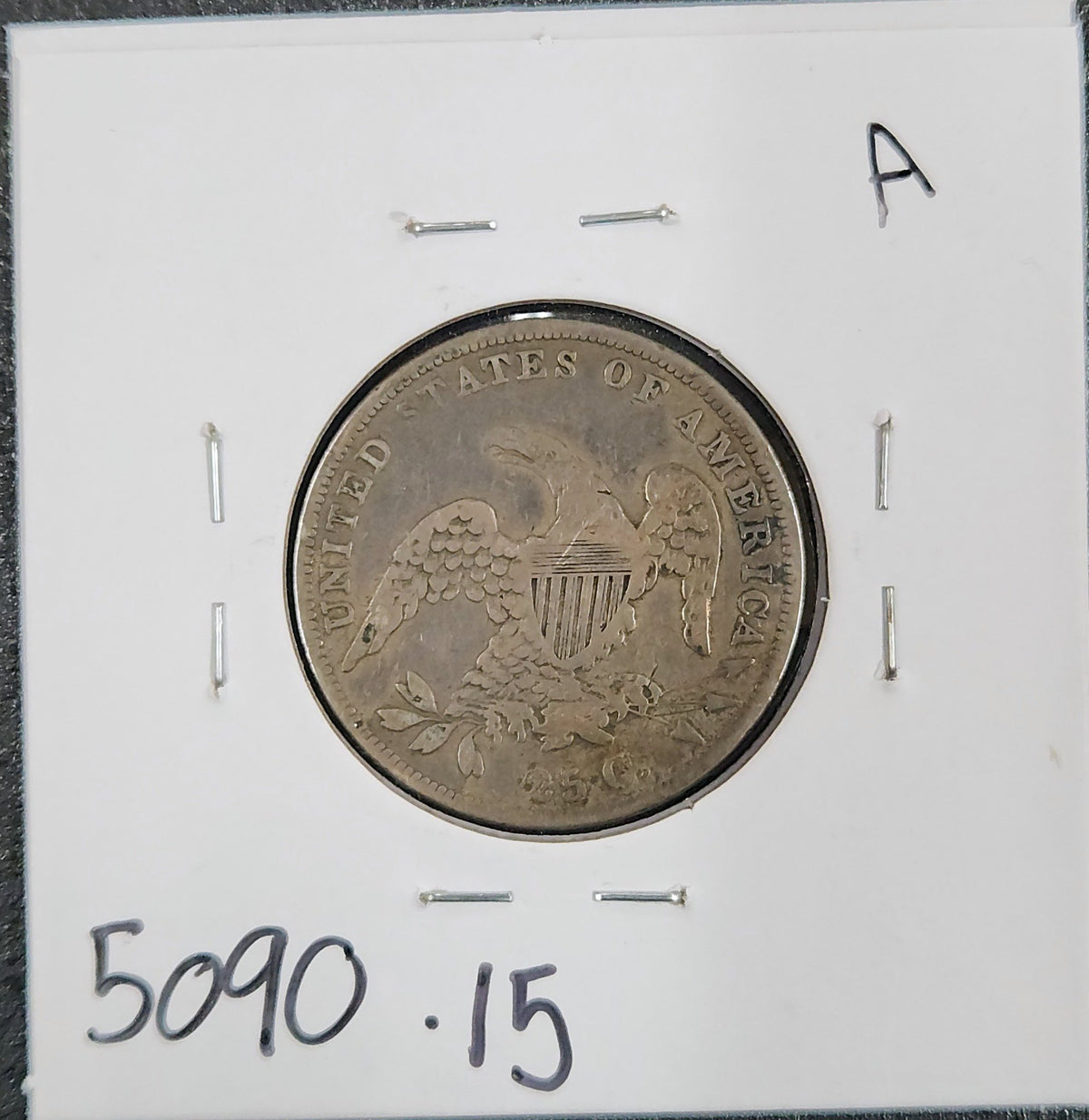 1835 Capped Bust Quarter F-15 5090.15-A — Reverse