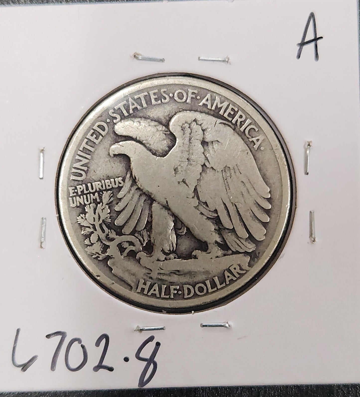 1920 Walking Liberty Half VG-8 — Reverse
