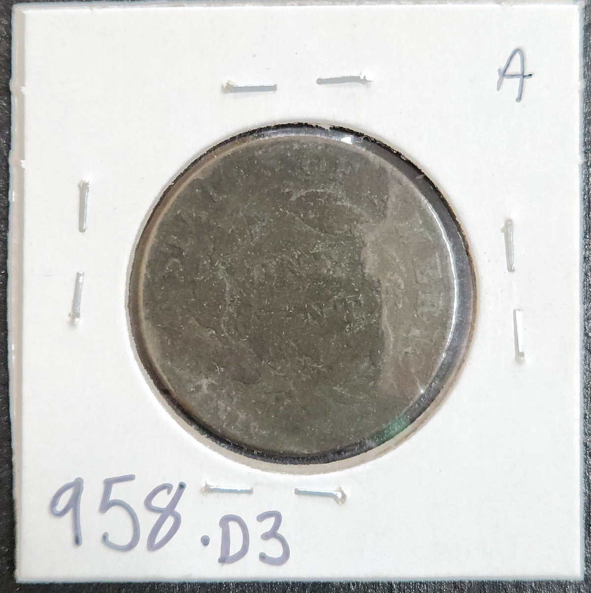 1829 Coronet Head Large Cent AG 958.D3-A — Reverse