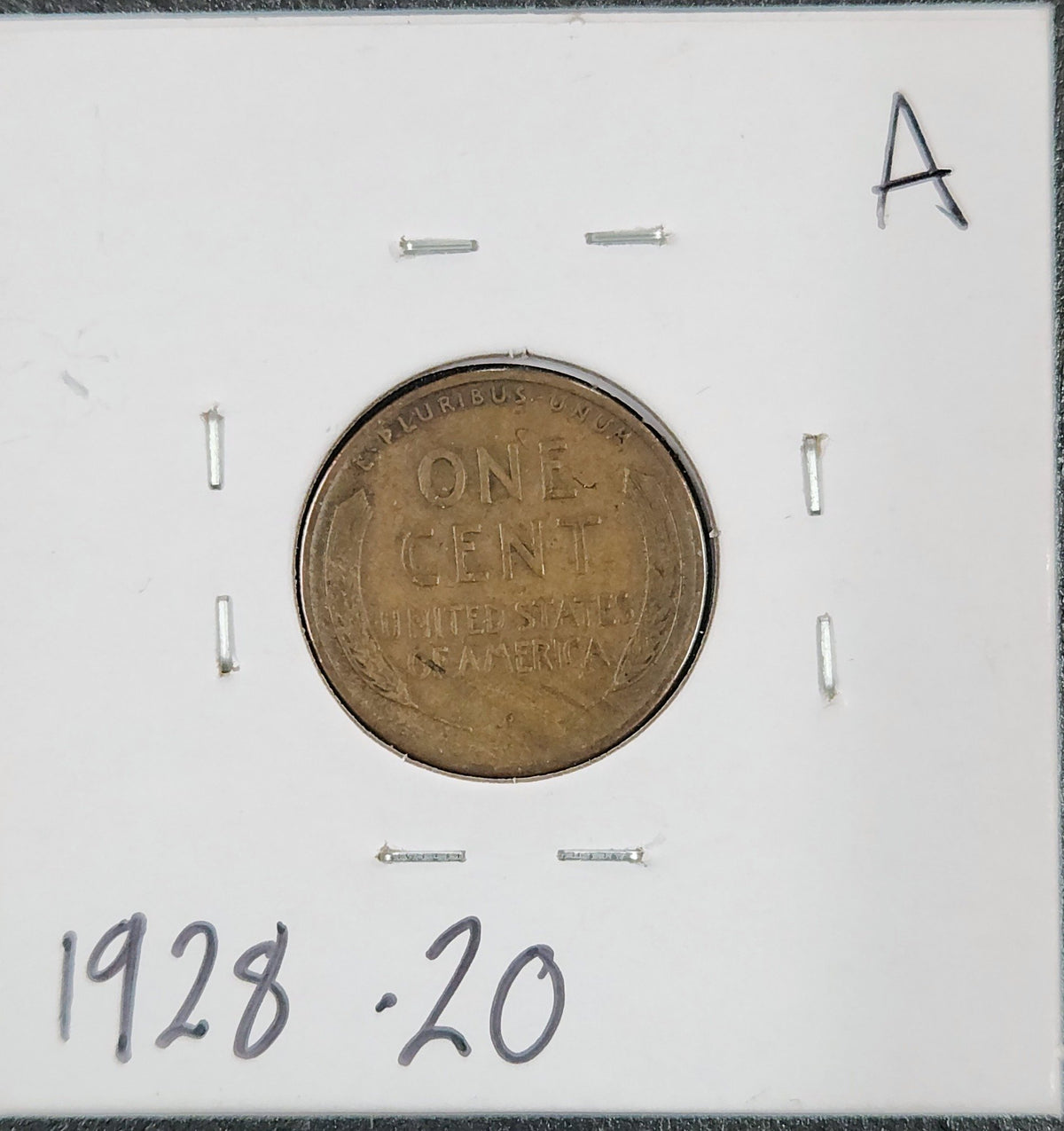 1931-S Lincoln Wheat Cent VF-20 1928.20-A — Reverse