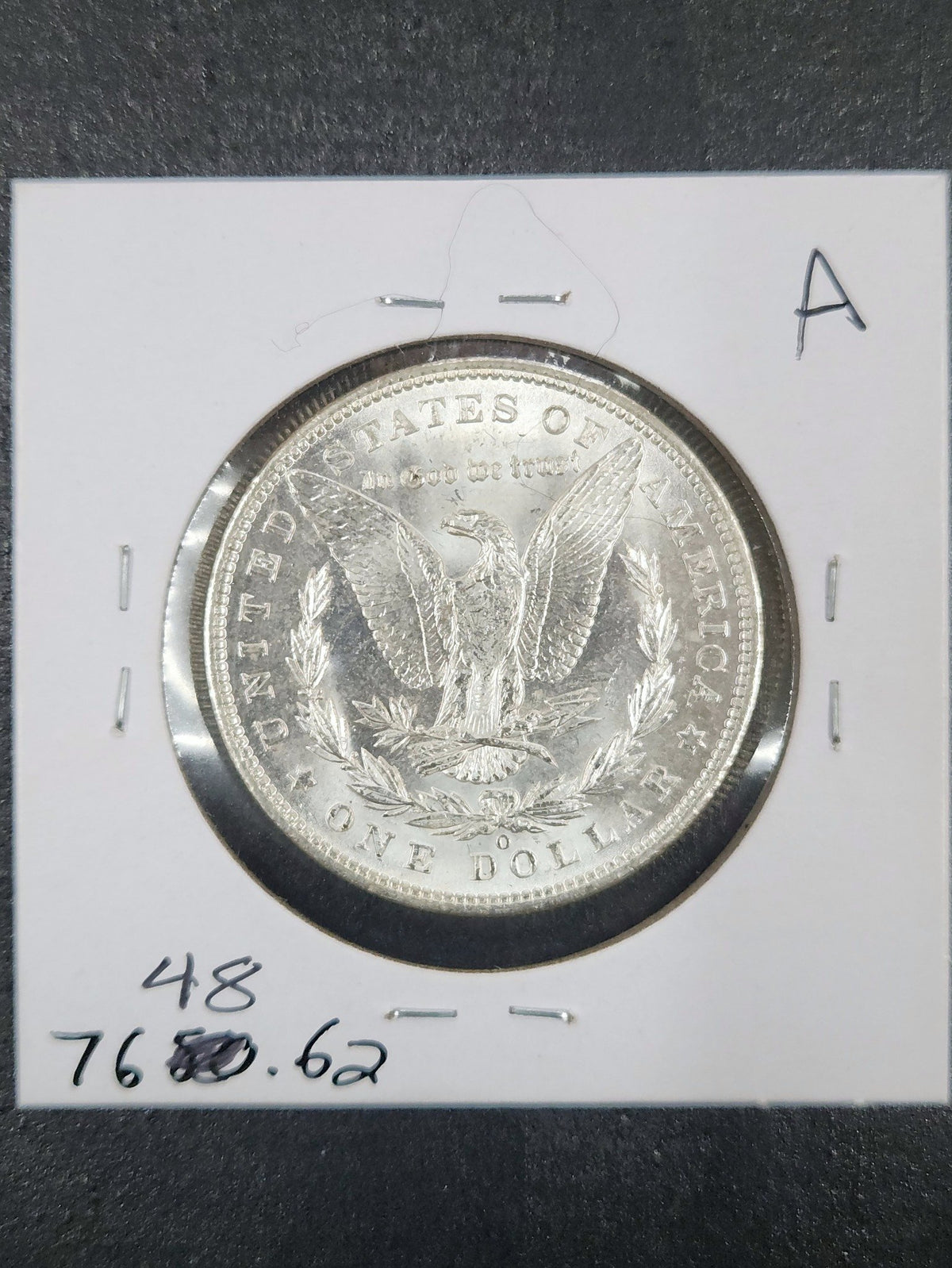 1901-O Morgan Dollar MS62 7648.62-A — Reverse