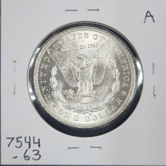 1887-O Morgan Dollar MS63 7544.63-A — Reverse