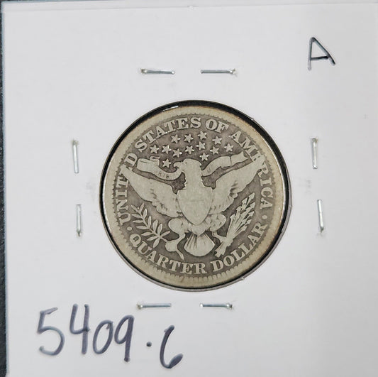 1913 Barber Quarter G-6 5409.6-A — Reverse
