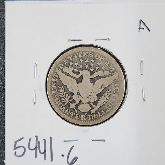 1906-O Barber Quarter Dollar G-6 5441.6-A — Reverse