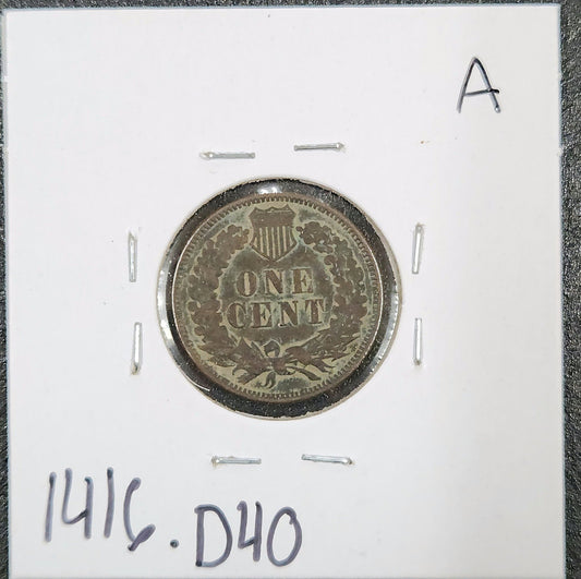1898 Indian Head Cent XF 1416.D40-A — Reverse