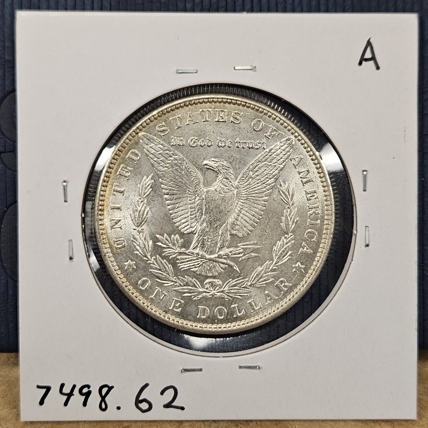 1887 Morgan Silver Dollar MS62 7498.62-A — Reverse