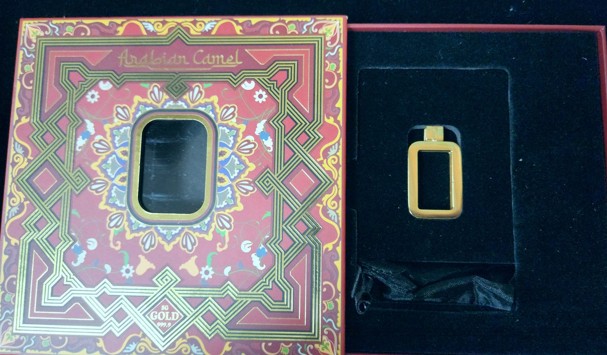 PAMP Suisse Arabian Camel 5g Fine Gold 999.9 Bar With Pendant & Gift Box 6J7U — Edge