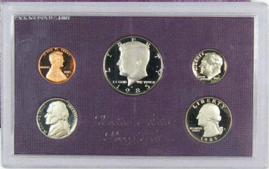1985-S U.S. Proof Set (5 Coins) OGP 11003.OGP — Reverse