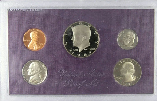 1987-S United States Proof Set (5 Coins) OGP 11006.OGP — Reverse