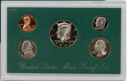1997-S Clad Proof Set, 5 Coins 11038.OGP — Reverse