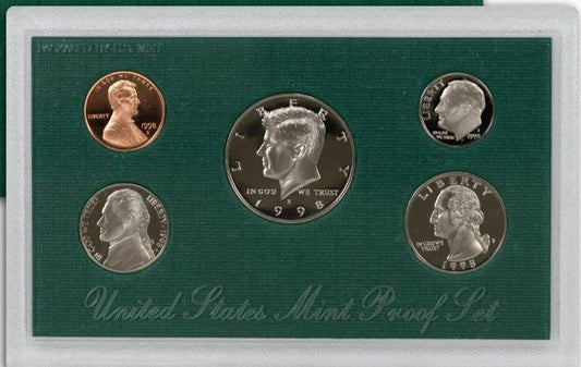 1998-S Clad Proof Set, 5 Coins 11042.OGP — Reverse