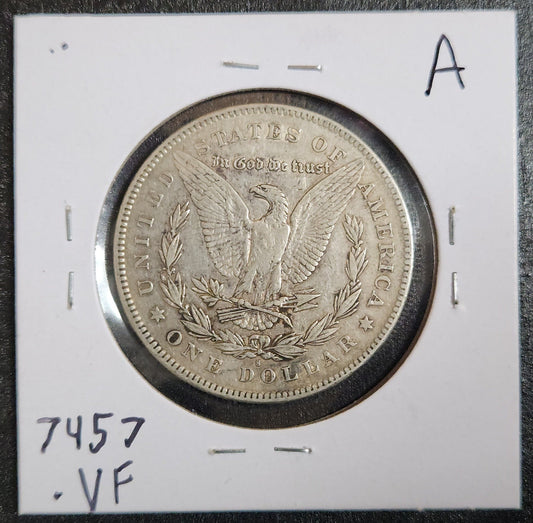 1879-S Morgan Dollar Reverse of 1878 VF 7457.VF — Reverse