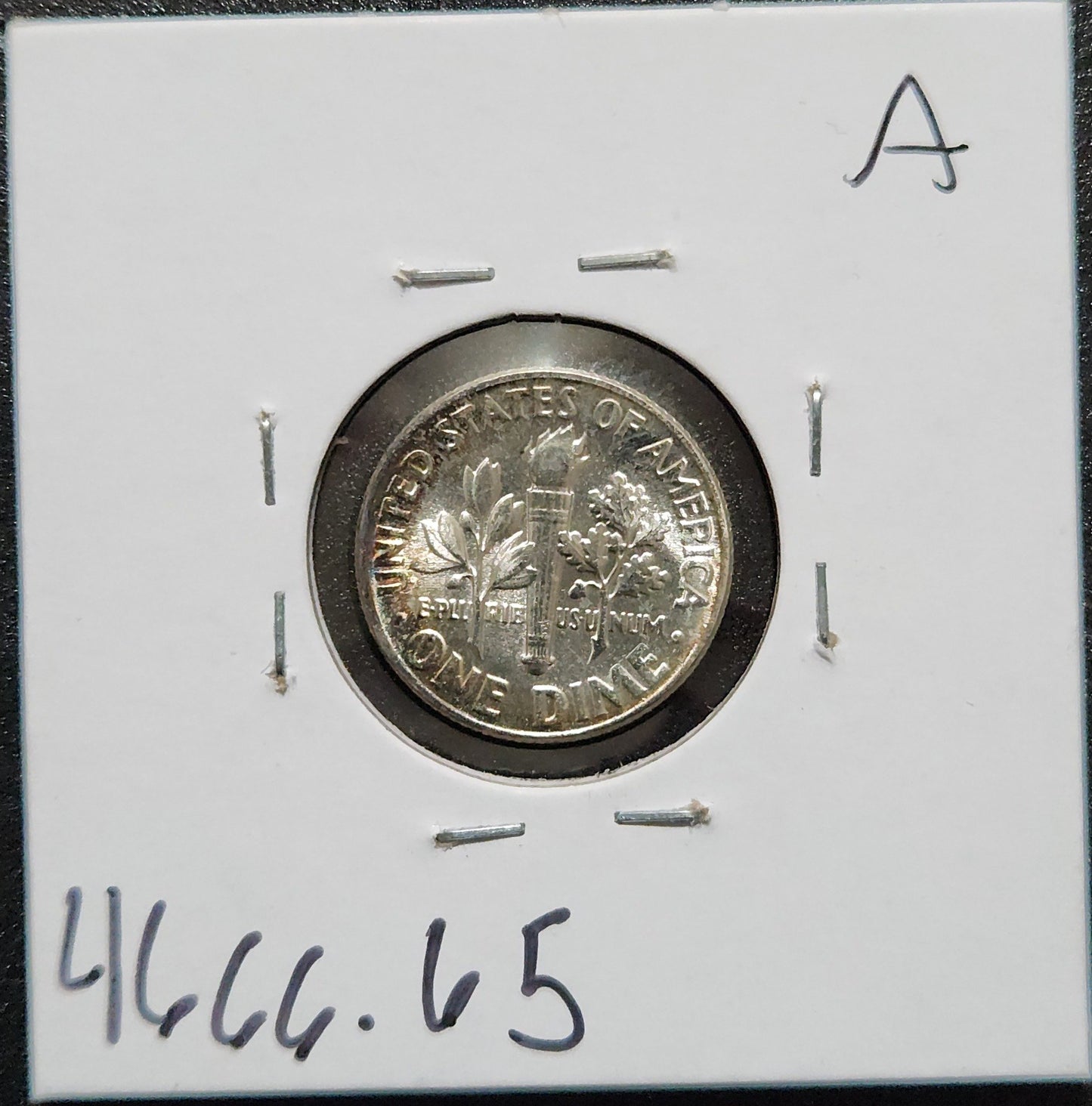 1954 Roosevelt Dime MS-65 4666.65 — Reverse