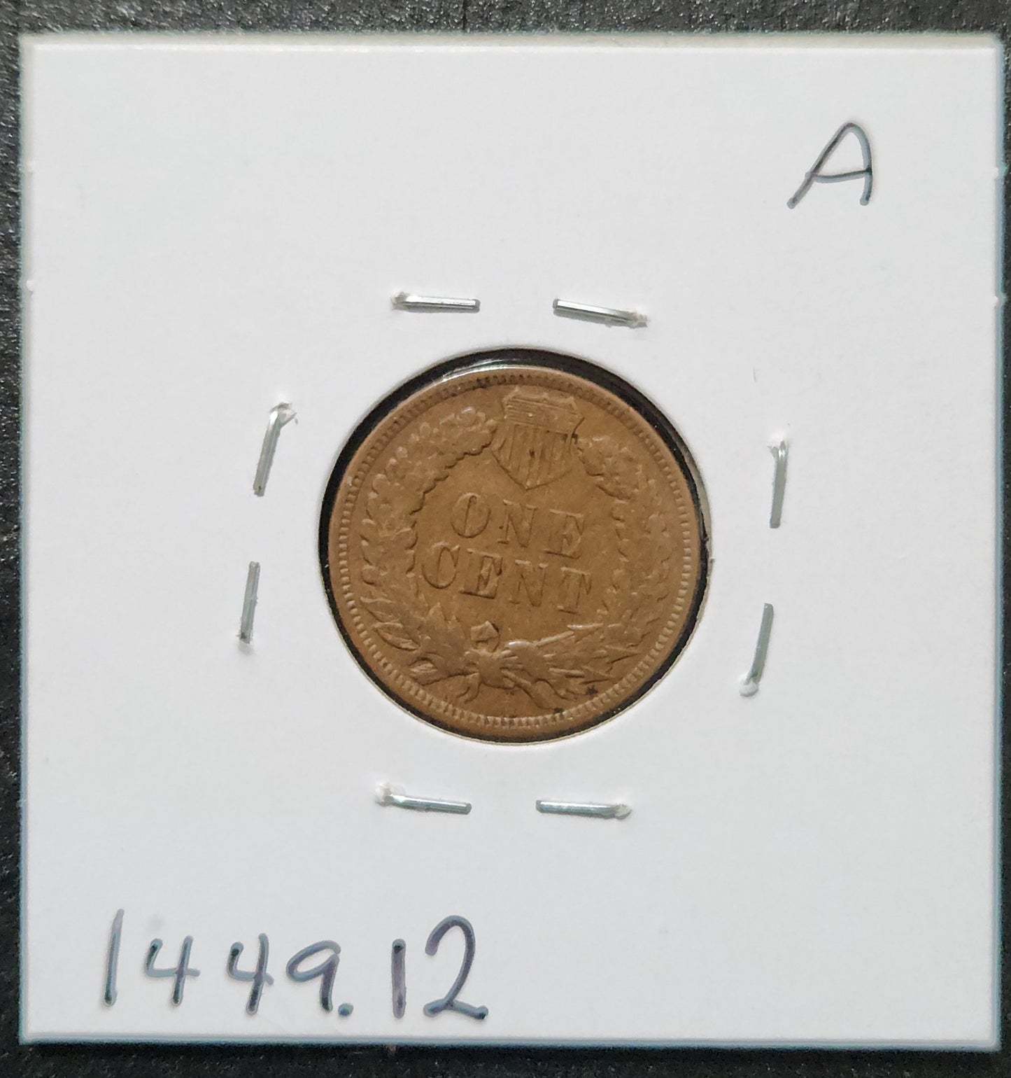 1909 Indian Head Cent F-12 1449.12 — Reverse