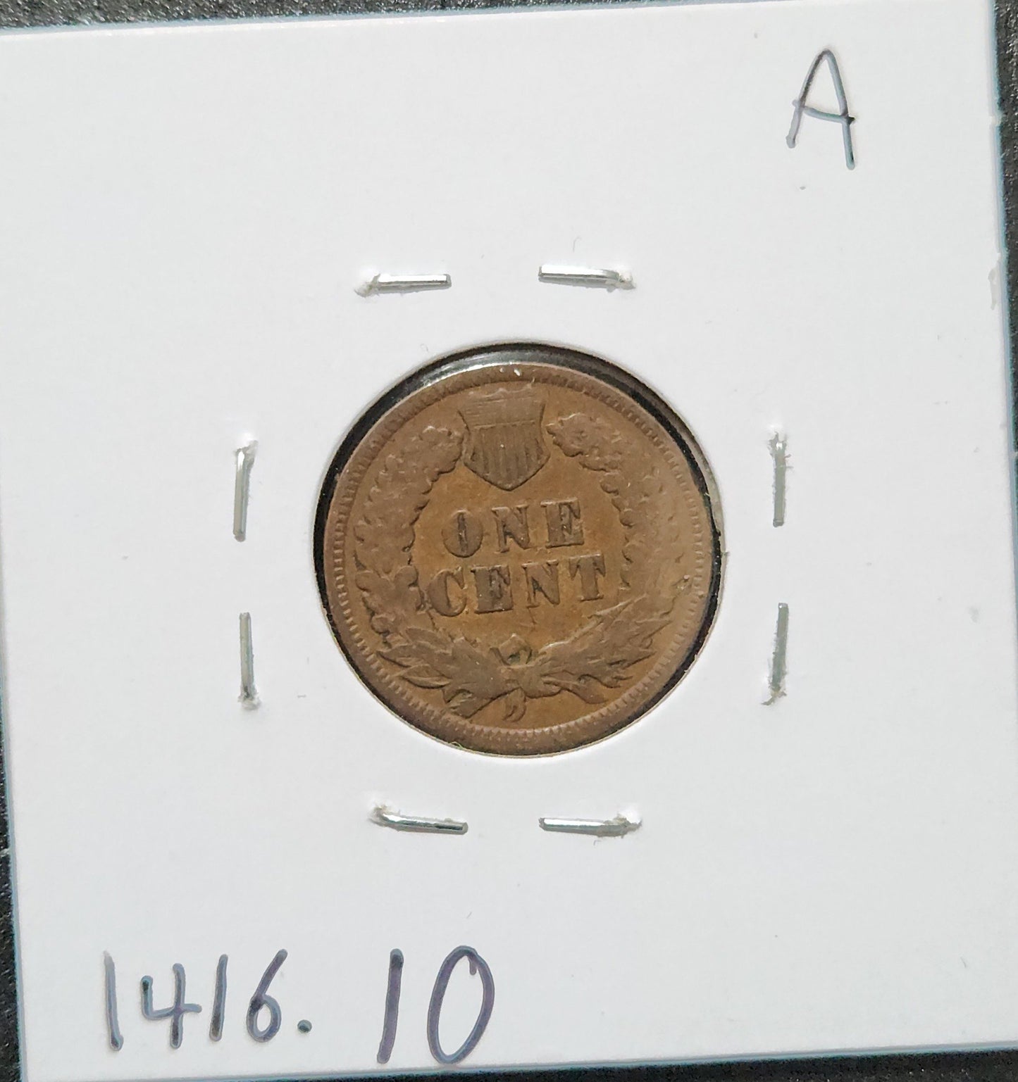1898 Indian Head Cent VG-10 1416.10 — Reverse