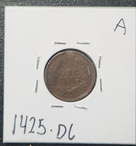 1901 Indian Head Cent Good 1425.D6 — Reverse