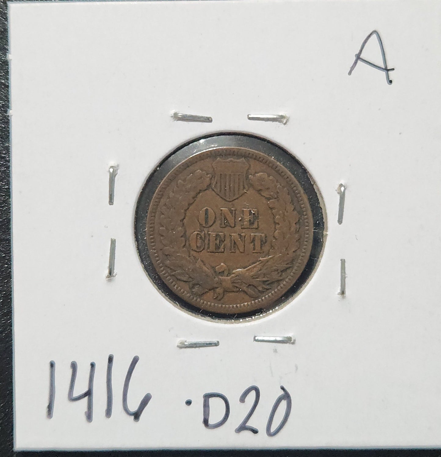1898 Indian Head Cent VF 1416.D20 — Reverse