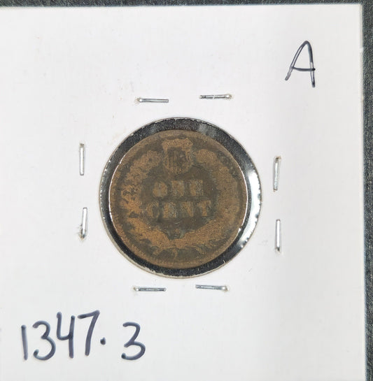 1878 Indian Head Cent AG-3 1347.3-A — Reverse