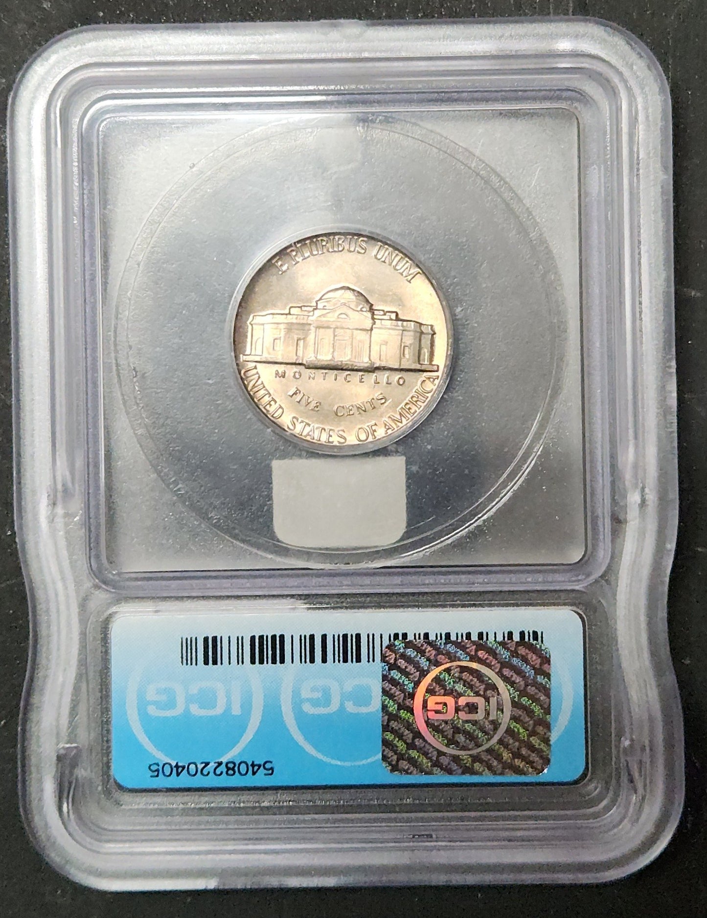 1956 Jefferson Nickel MS66 5408220405 — Reverse