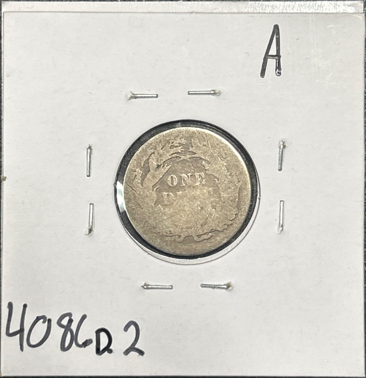 1890 Seated Dime DFR-2 4086.2 — Reverse