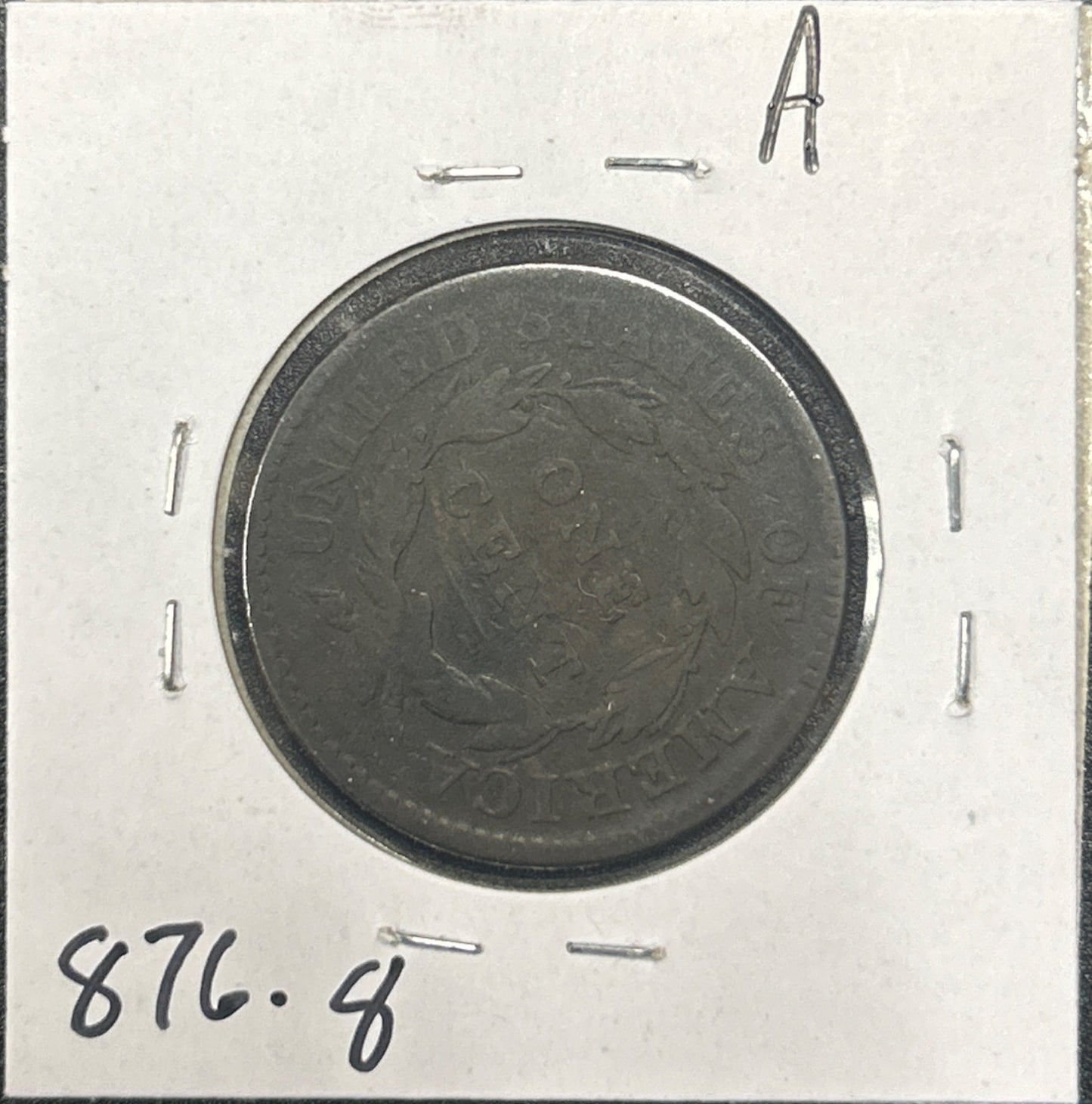 1817 Coronet head cent VG-8 876.8 — Reverse