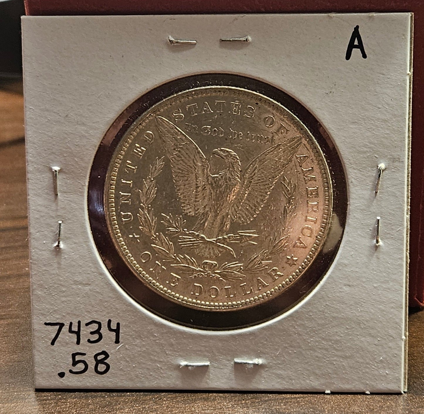 1881 Morgan Silver Dollar AU58 7434.58-A — Reverse