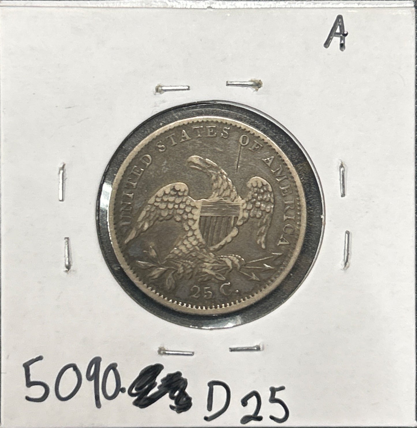 1835 Capped Bust Quarter 5090.D25-A — Reverse