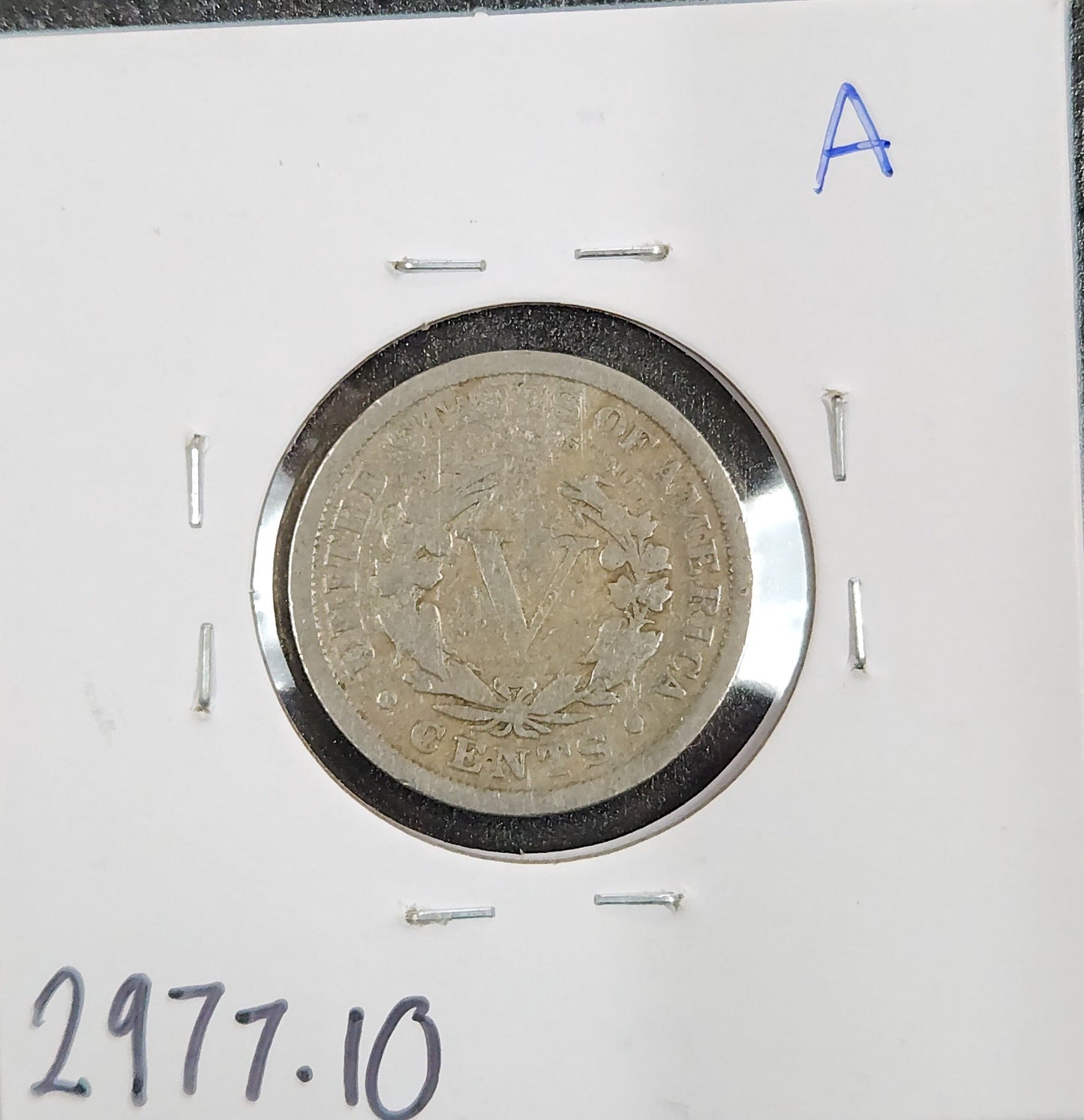 1911 V Nickel VG 2977.10-A — Reverse