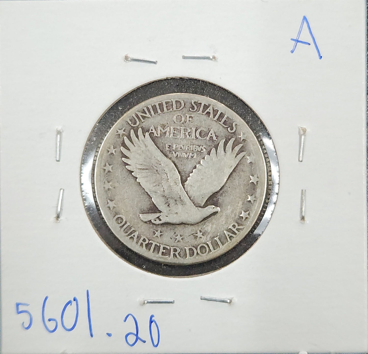1928 S Standing Liberty Quater VF-20 5601.20-A — Reverse