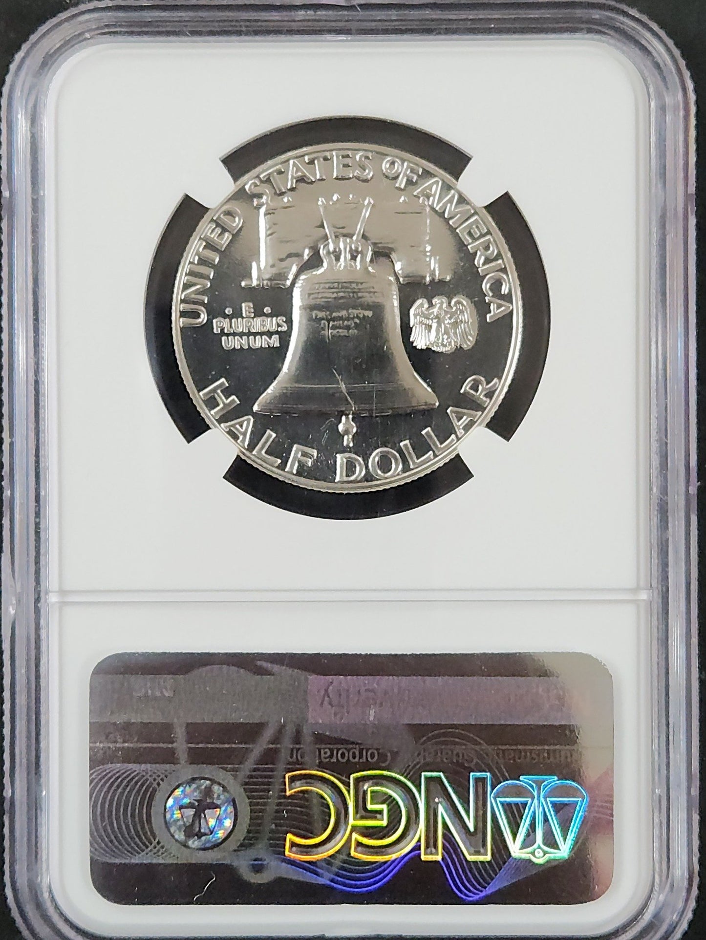 1959 Franklin Half Proof 68 NGC 6891.68-01670068006313912018 — Reverse