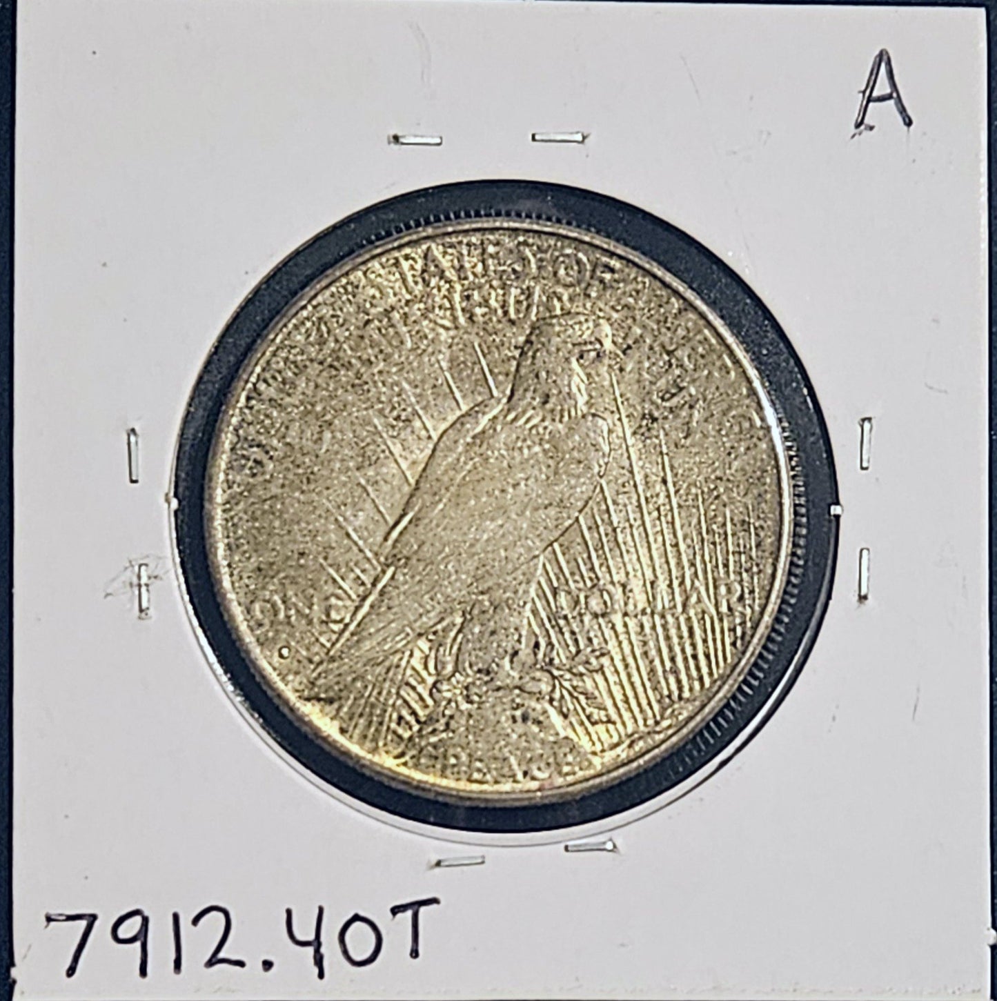 1935-S Peace Silver Dollar XF-40 TONED Obv & Rev 7912.40T-A — Reverse