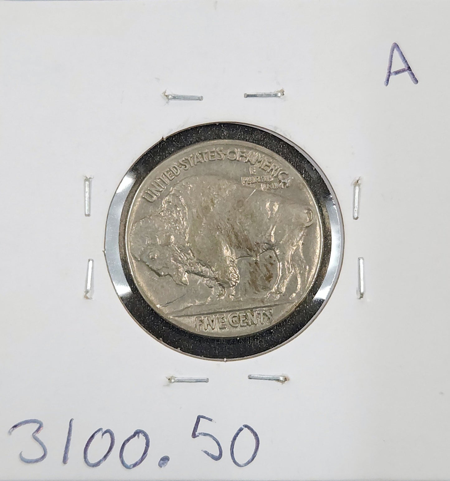 1937 Buffalo Nickel AU-50 3100.50-A — Reverse