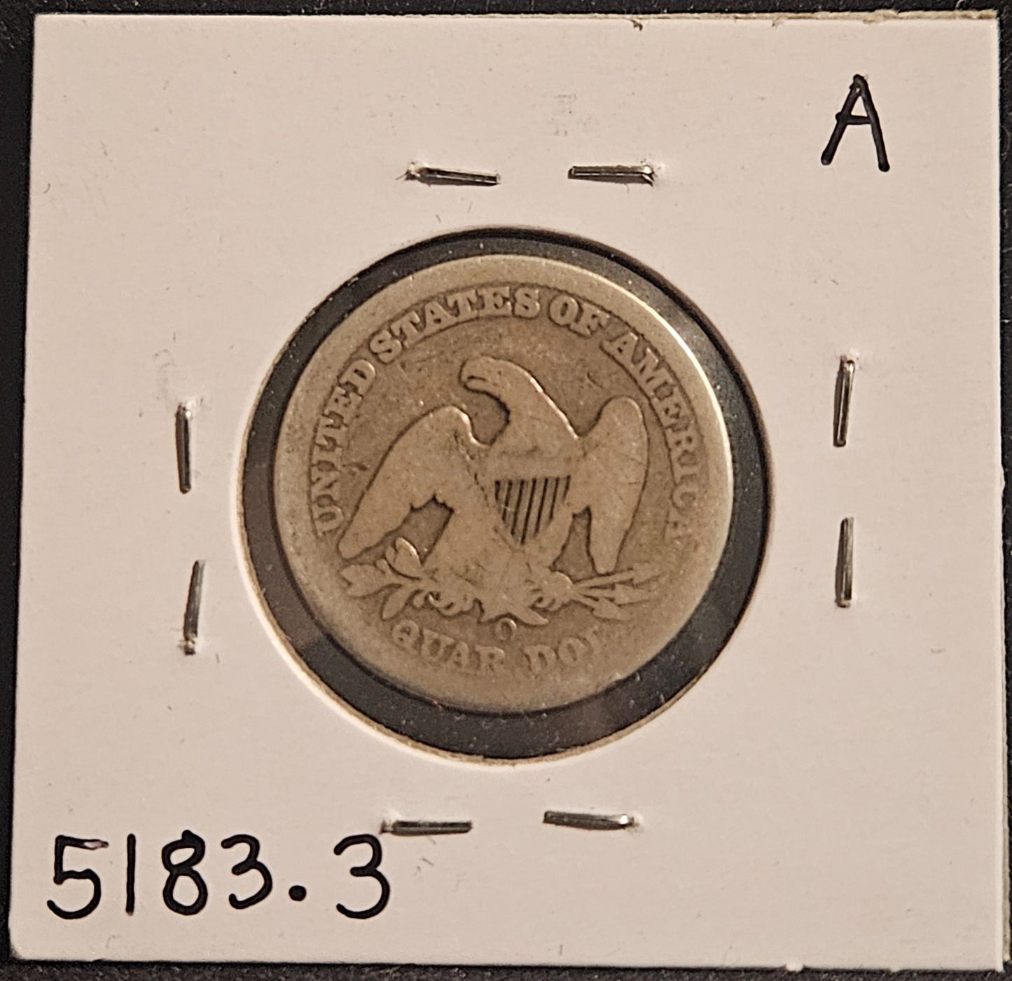 1856-O Standing Liberty Quarter AG-3 — Reverse