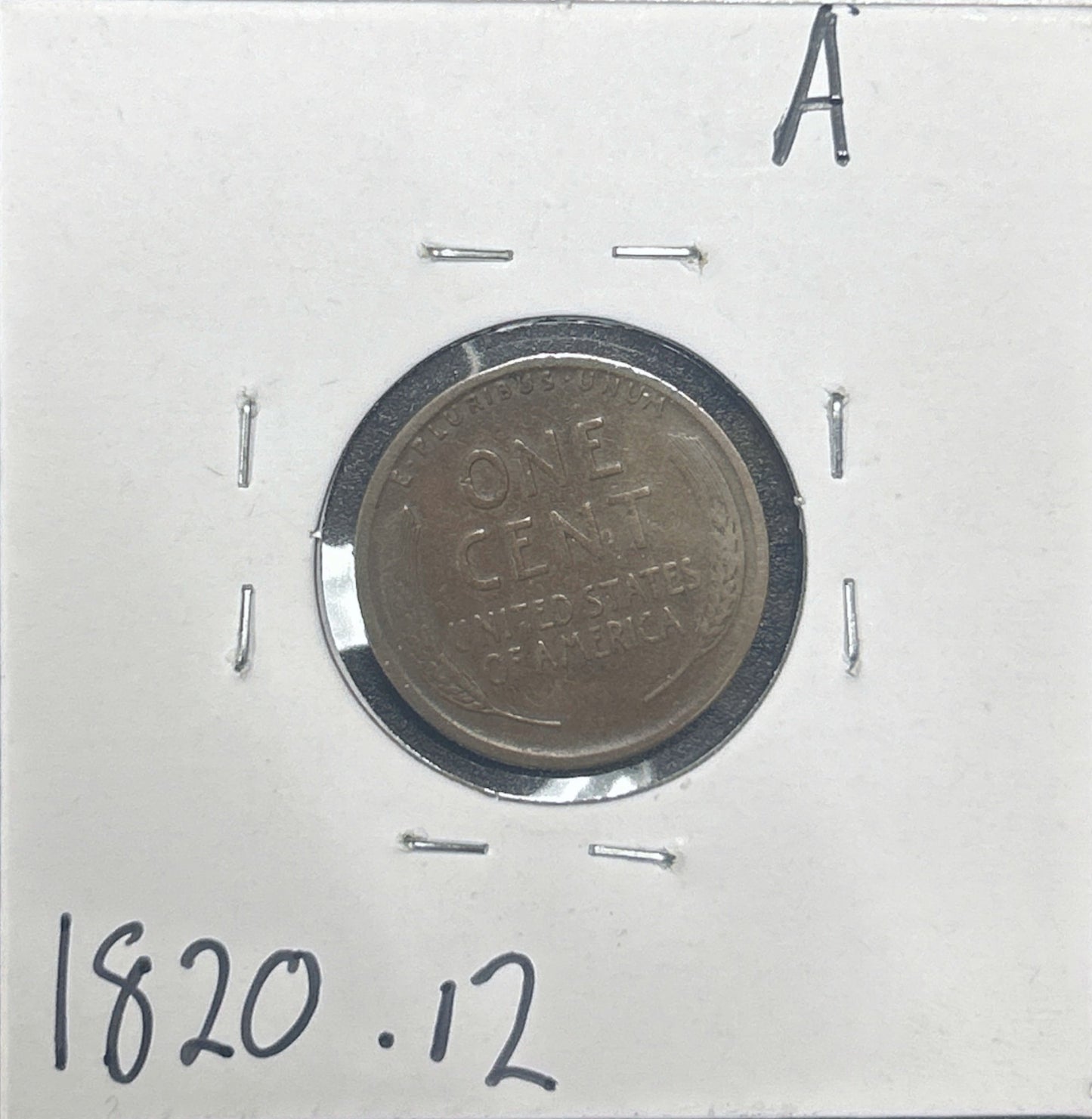 1913-D Wheat Cent 1820.12-A — Reverse