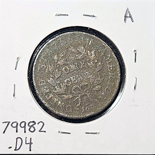 1800/79 Draped Bust Large Cent S-196 R1 Overdate 79982.D4-A — Reverse