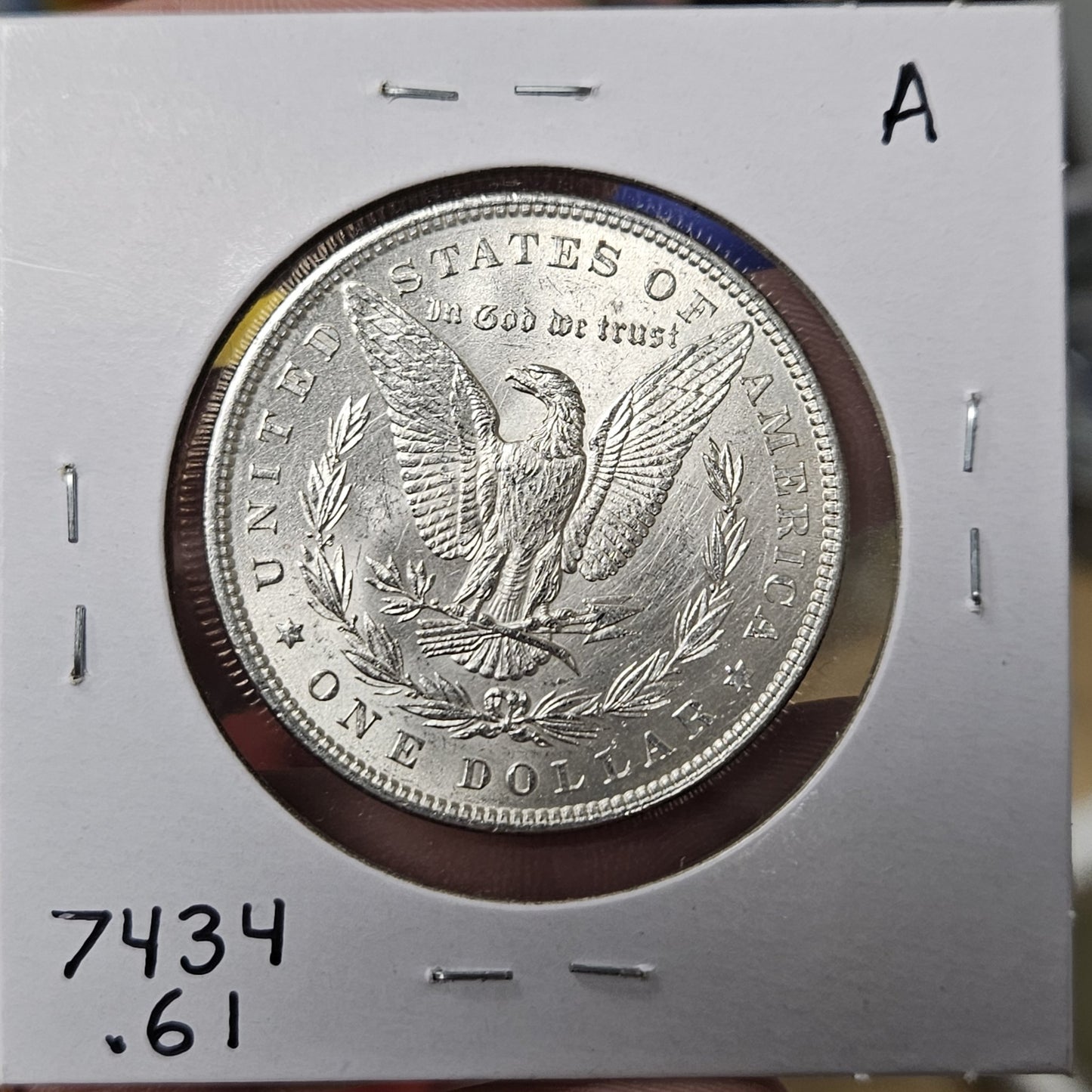 1881 Morgan Silver Dollar MS61 7434.61-A — Reverse