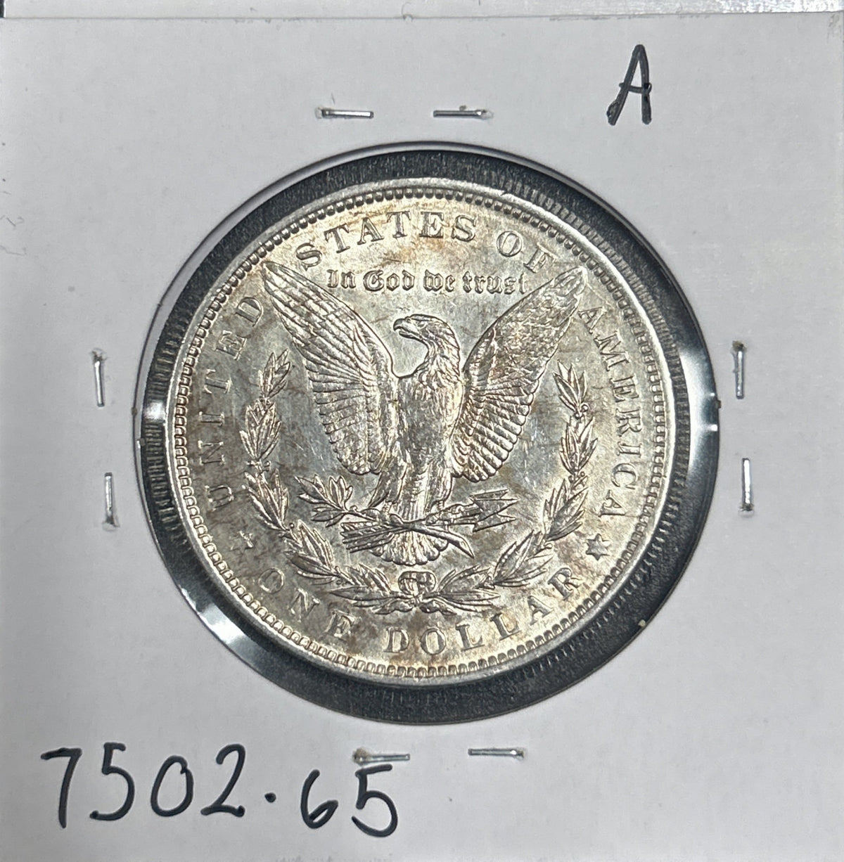 1889 Morgan Dollar 7502.65-A — Reverse