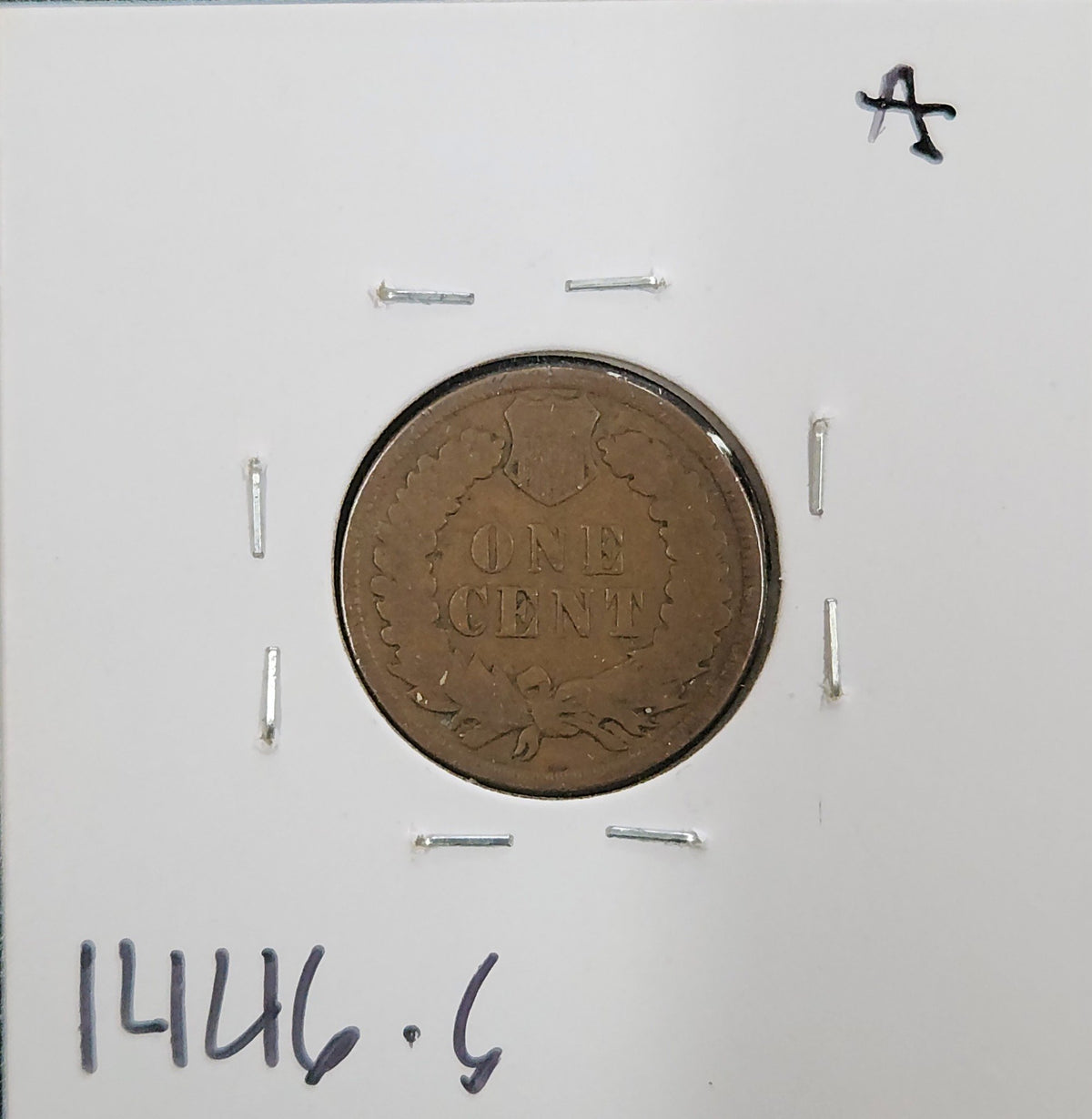 1908 Indian Head Cent G-6 1446.6-A — Reverse