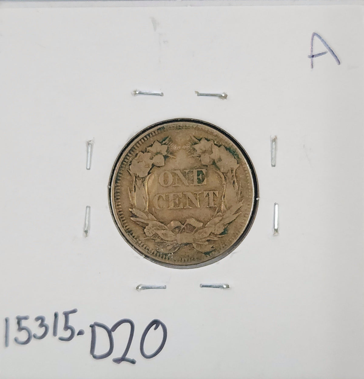 1858 Flying Eagle Cent Large Letters VF 15315.D20-A — Reverse