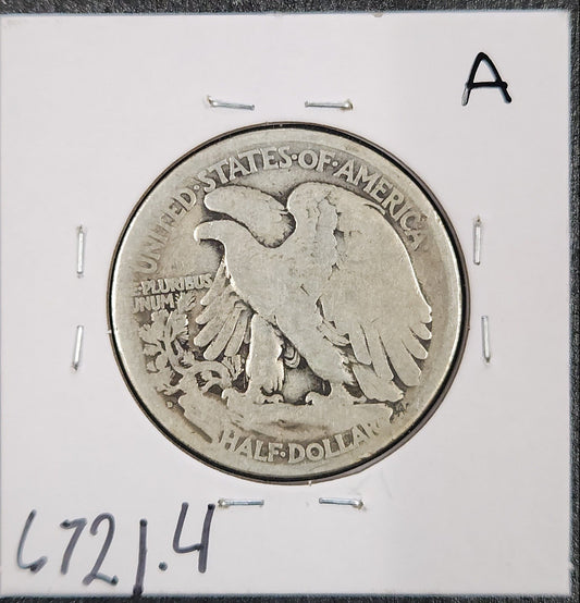 1920-D Walking Liberty Half G-4 — Reverse