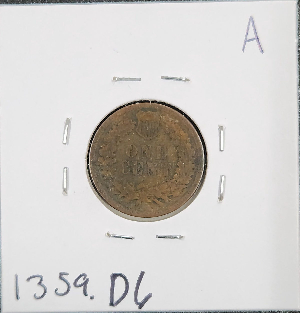 1882 Indian Head Cent GOOD 1359.D6-A — Reverse